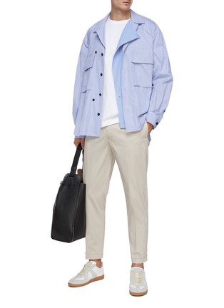 模特儿示范图 - 点击放大 - TOMORROWLAND - 褶裥双面料上衣