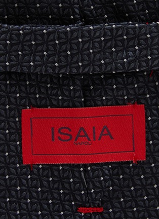 细节 - 点击放大 - ISAIA - Geometric Embroidered Silk Tie