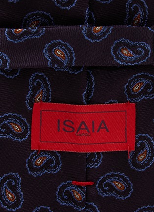 细节 - 点击放大 - ISAIA - Paisley Embroidered Silk Tie