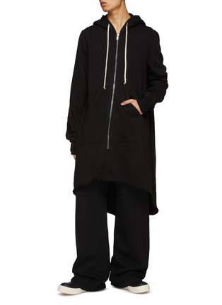 模特儿示范图 - 点击放大 - RICK OWENS DRKSHDW - 长款拉链卫衣