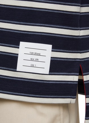  - THOM BROWNE - 条纹圆领 T 恤