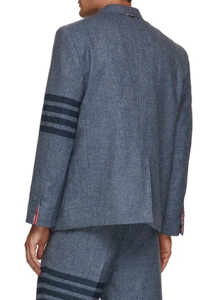 背面 - 点击放大 - THOM BROWNE - 四重条纹粗花呢西服外套