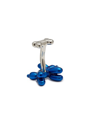 细节 - 点击放大 - BABETTE WASSERMAN - Dog And Bone Rodium Plated Cufflinks