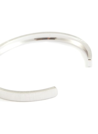 细节 - 点击放大 - BUCCELLATI - Macri Men's Rhodium Plated 18K White Gold Bracelet — 18cm