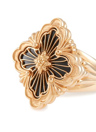 细节 - 点击放大 - BUCCELLATI - Opera Tulle Onyx 18K Pink Gold Ring — Size 54