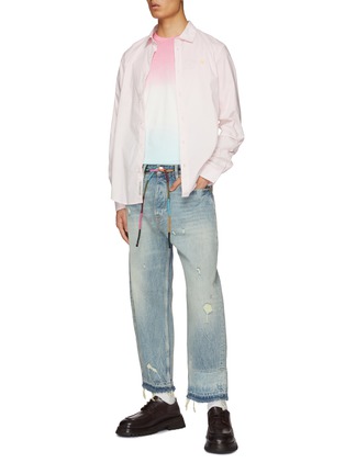 模特儿示范图 - 点击放大 - SCOTCH & SODA - 渐变圆领 T 恤