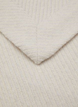 细节 –点击放大 - FRETTE - Twill Blanket — Scoglio/Savage Beige