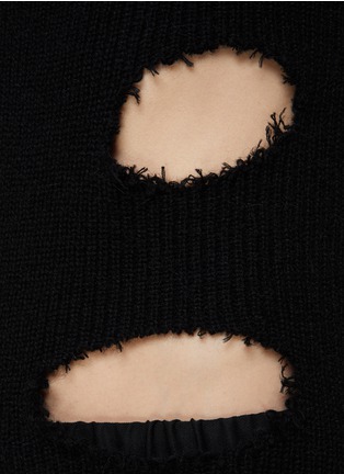  - MM6 MAISON MARGIELA - 镂空高领无袖毛衣