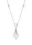 细节 - 点击放大 - SARAH ZHUANG - ‘Enchanted Pearl’ 18K White Gold Diamond Pearl Mermaid Necklace