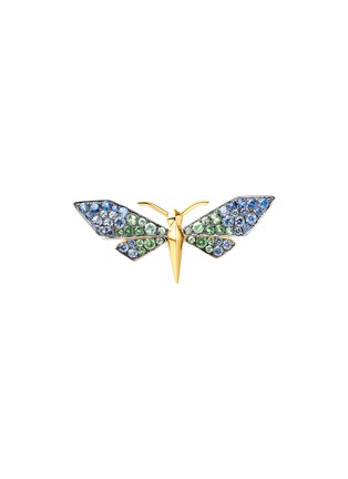 首图 - 点击放大 - SARAH ZHUANG - ‘Fantasy Garden’ 18K Yellow Gold Green Garnet Sapphire Dragonfly Ring