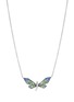 首图 - 点击放大 - SARAH ZHUANG - ‘Fantasy Garden’ 18K White Rose Gold Green Garnet Sapphire Dragonfly Necklace