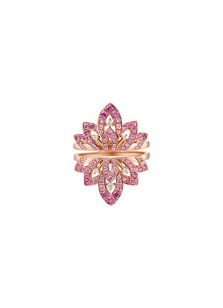 首图 - 点击放大 - SARAH ZHUANG - ‘Fantasy Garden’  18K Rose Gold Pink Sapphire Diamond Flower Ring