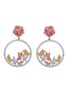 首图 - 点击放大 - SARAH ZHUANG - ‘Lady Rose’ 18K White Gold Diamond Coloured Sapphire Stud Earrings