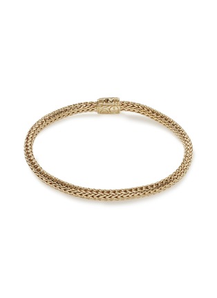 背面 - 点击放大 - JOHN HARDY - ‘Classic Chain’ 18K Gold Diamond Pavé Extra Small Bracelet — Size US