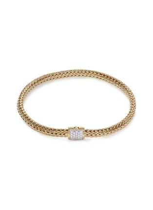 首图 - 点击放大 - JOHN HARDY - ‘Classic Chain’ 18K Gold Diamond Pavé Extra Small Bracelet — Size US
