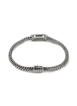 背面 - 点击放大 - JOHN HARDY - ‘Classic Chain’ Silver London Blue Topaz Extra Small Chain Bracelet — Size UM