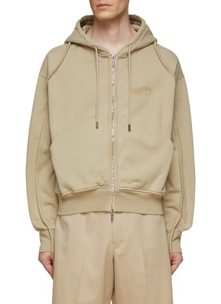 首图 - 点击放大 - JACQUEMUS - 缝线饰拉链连帽卫衣