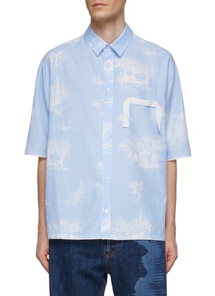 首图 - 点击放大 - JACQUEMUS - 树影格纹短袖衬衫