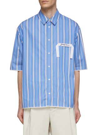 首图 - 点击放大 - JACQUEMUS - 条纹印花短袖衬衫