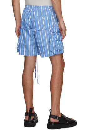 背面 - 点击放大 - JACQUEMUS - 条纹工装短裤