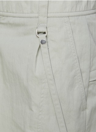  - SOLID HOMME - 拉链带饰混棉短裤
