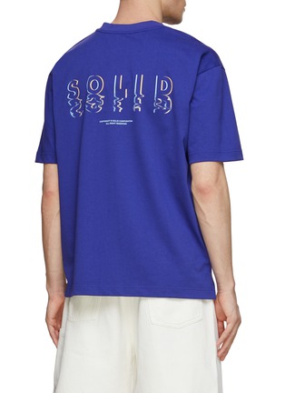 背面 - 点击放大 - SOLID HOMME - 倒影 LOGO 印花短袖 T 恤