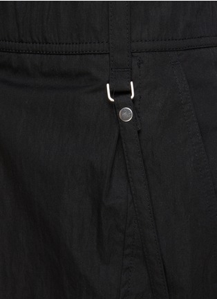  - SOLID HOMME - 拉链带饰混棉短裤