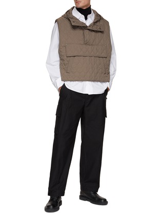 模特儿示范图 - 点击放大 - SOLID HOMME - 拉链工装裤