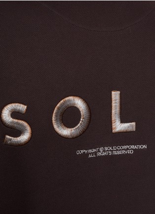  - SOLID HOMME - LOGO 刺绣圆领卫衣