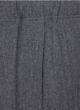  - SOLID HOMME - 褶裥混纺羊毛长裤