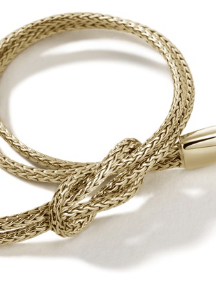 细节 - 点击放大 - JOHN HARDY - ‘Classic Chain’ 14K Gold Knotted Double Chain Manah Bracelet — Size UM