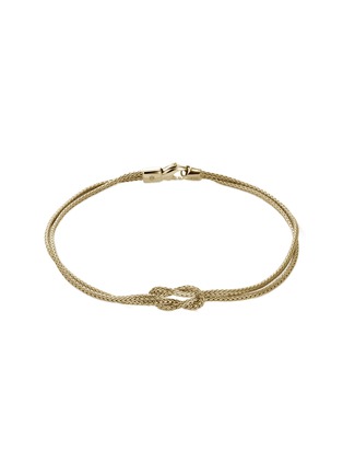 首图 - 点击放大 - JOHN HARDY - ‘Classic Chain’ 14K Gold Knotted Double Chain Manah Bracelet — Size UM
