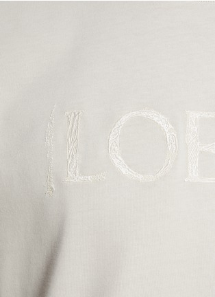  - LOEWE - LOGO 刺绣纯棉 T 恤