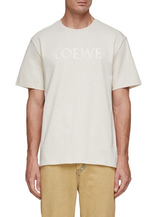 首图 - 点击放大 - LOEWE - LOGO 刺绣纯棉 T 恤