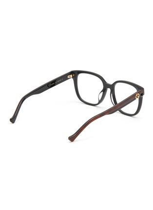 模特儿示范图 - 点击放大 - GUCCI - 双色拼接腿平光眼镜