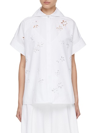 首图 - 点击放大 - JIL SANDER - 花卉镂空衬衫