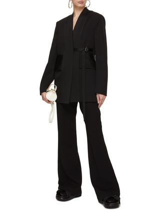 模特儿示范图 - 点击放大 - JIL SANDER - 须边无领西服外套