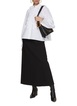 模特儿示范图 - 点击放大 - JIL SANDER - 折纸花卉长袖衬衫