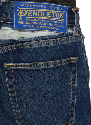  - MAISON MARGIELA - PENDLETON 格纹卷边牛仔裤