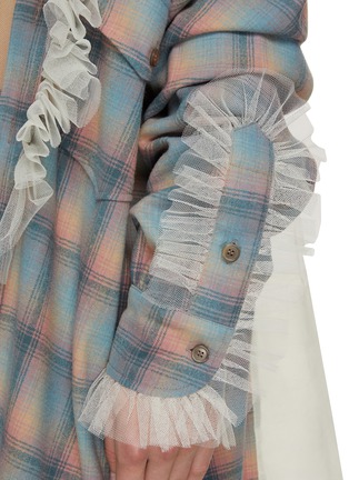  - MAISON MARGIELA - 网纱拼接格纹衬衫