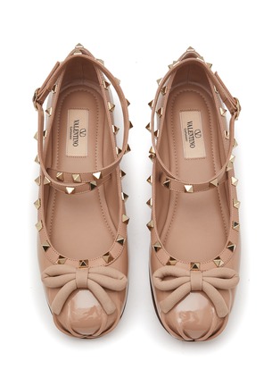 细节 - 点击放大 - VALENTINO GARAVANI - Rockstud Ballerina Flats