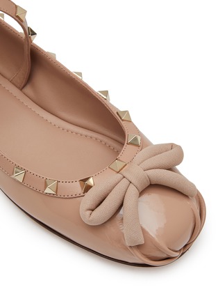 细节 - 点击放大 - VALENTINO GARAVANI - Rockstud Ballerina Flats