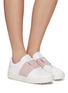 模特儿示范图 - 点击放大 - VALENTINO GARAVANI - Rockstud Leather Sneakers