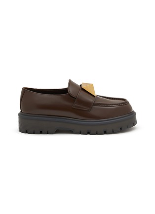 首图 - 点击放大 - VALENTINO GARAVANI - One Stud Leather Platform Loafers