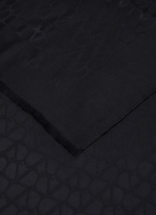 细节 - 点击放大 - VALENTINO GARAVANI - Silk Wool Blend Toile Iconographe Stole