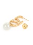 细节 - 点击放大 - VALENTINO GARAVANI - VLogo Pearl Gold Toned Earrings