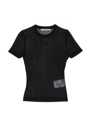 首图 - 点击放大 - T BY ALEXANDER WANG - 仿水晶 LOGO 网纱 T 恤