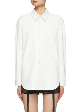 首图 - 点击放大 - ALEXANDERWANG - 纽扣真皮衬衫