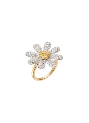 首图 - 点击放大 - MIO HARUTAKA - Margaret 18k White Yellow Gold Diamond Sapphire Ring — US 5.25