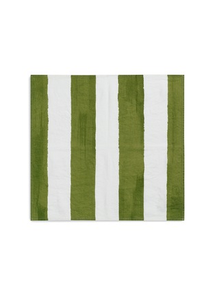 首图 –点击放大 - SUMMERILL & BISHOP - Stripe Napkin — Avocado Green
